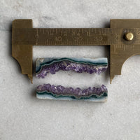 Amethyst Crystal Slice Pair
